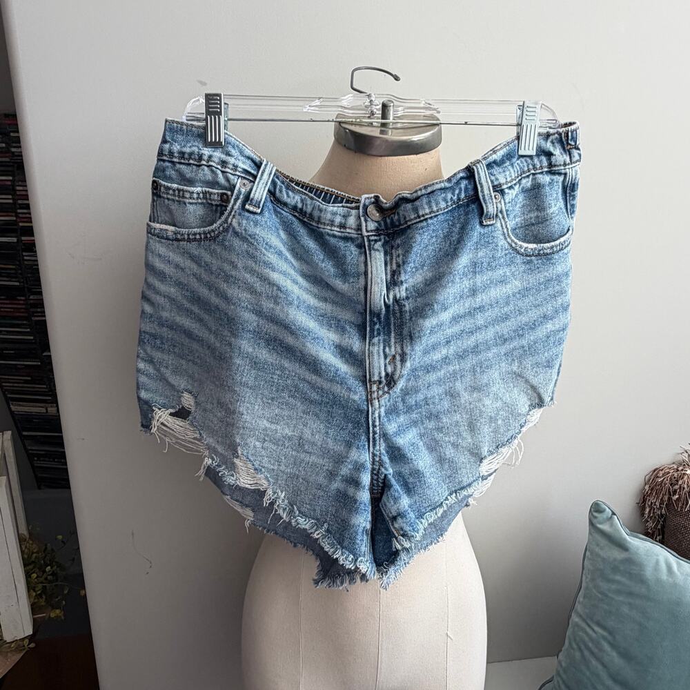 Aerie Elastic Denim Shorts
